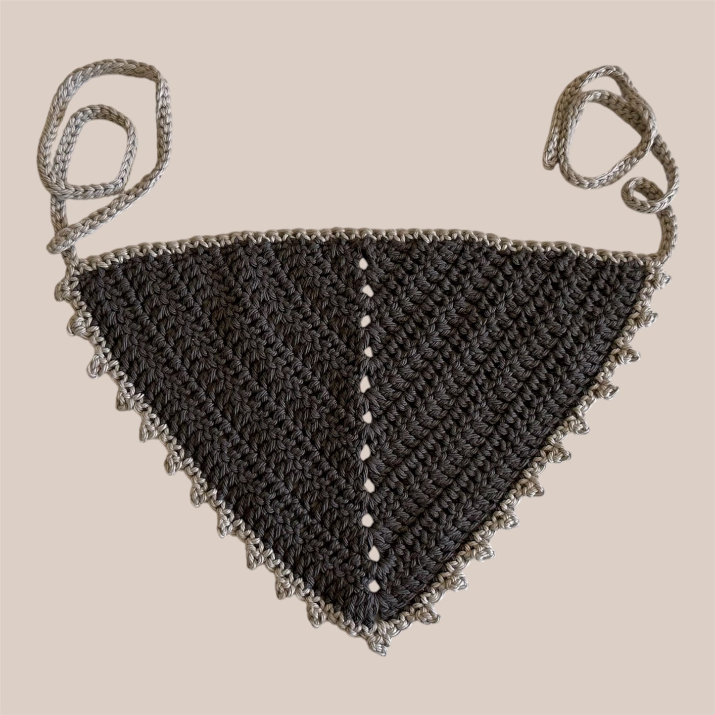 Grey Tones Picot Bandana