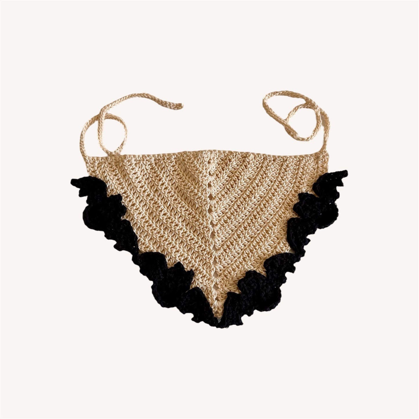 White and Black Batty Bandana