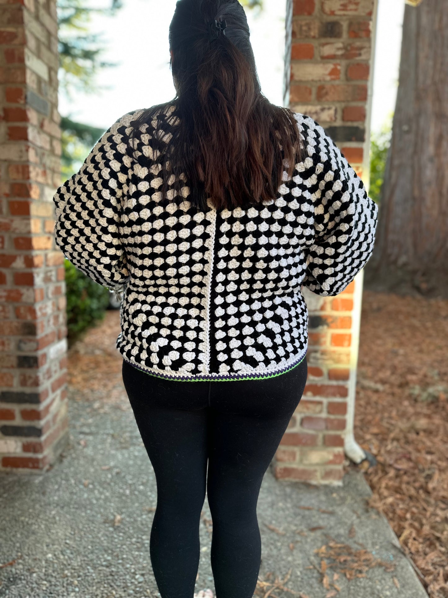 Beetlejuice Inspiried Cardigan