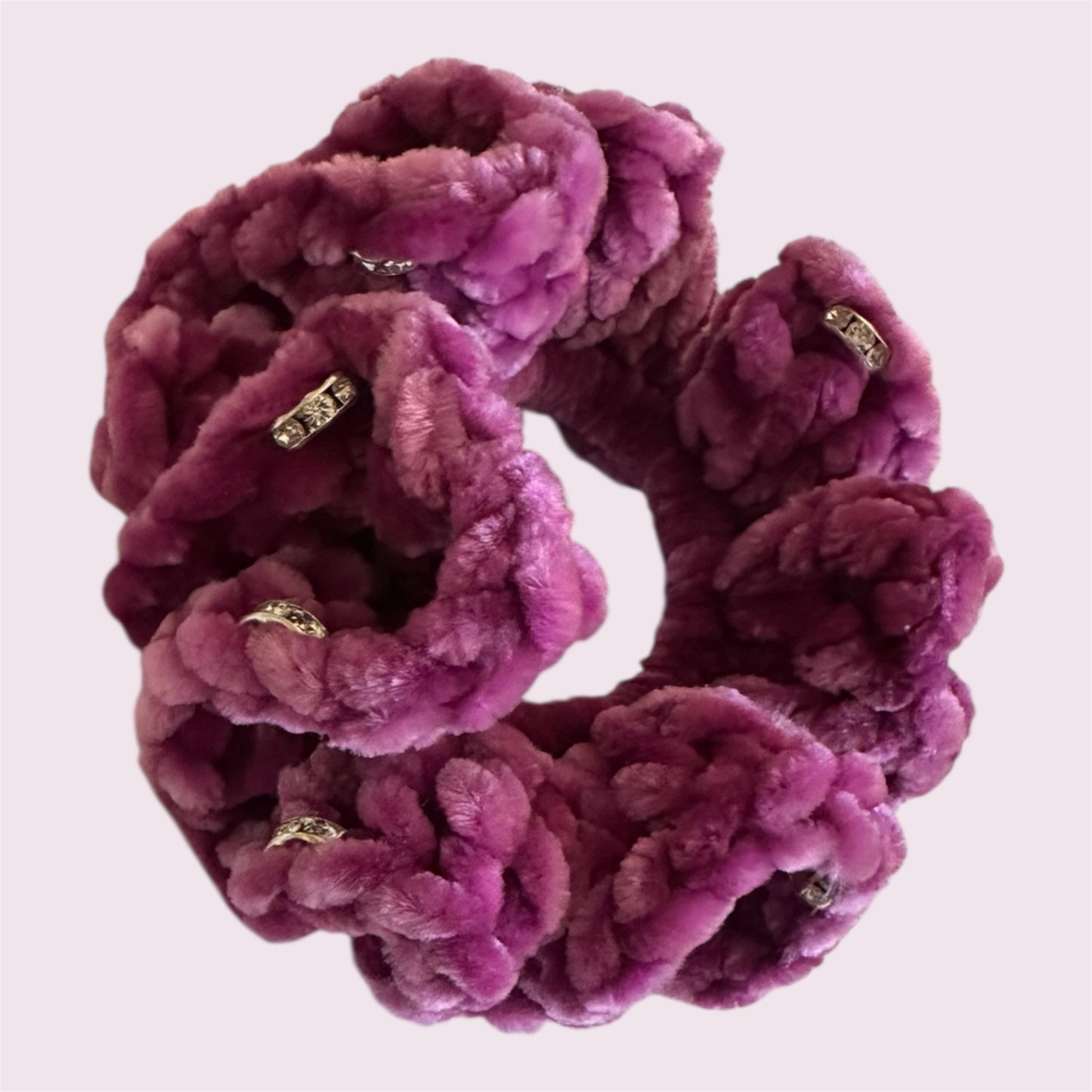 Juicy Couture Electric Violet Scrunchie with Jewels