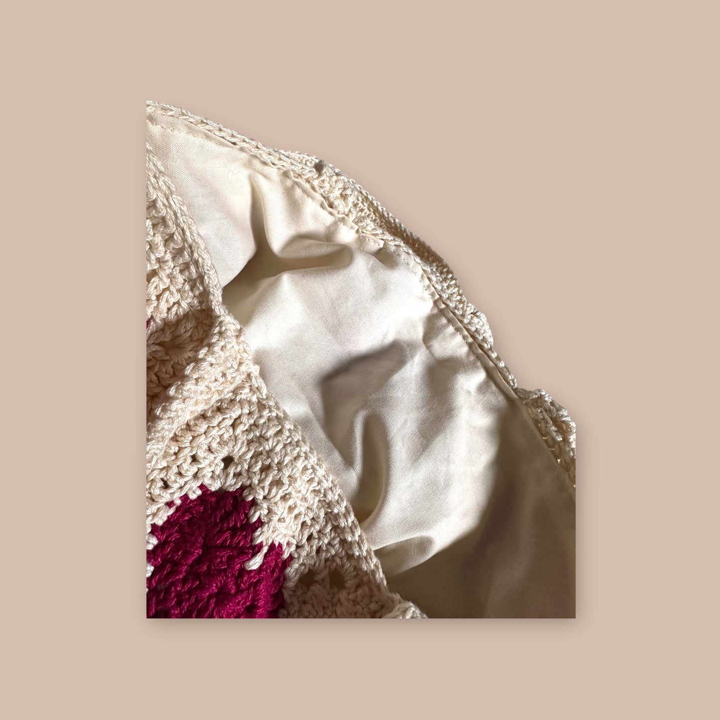 Lined Heart Tote Bag