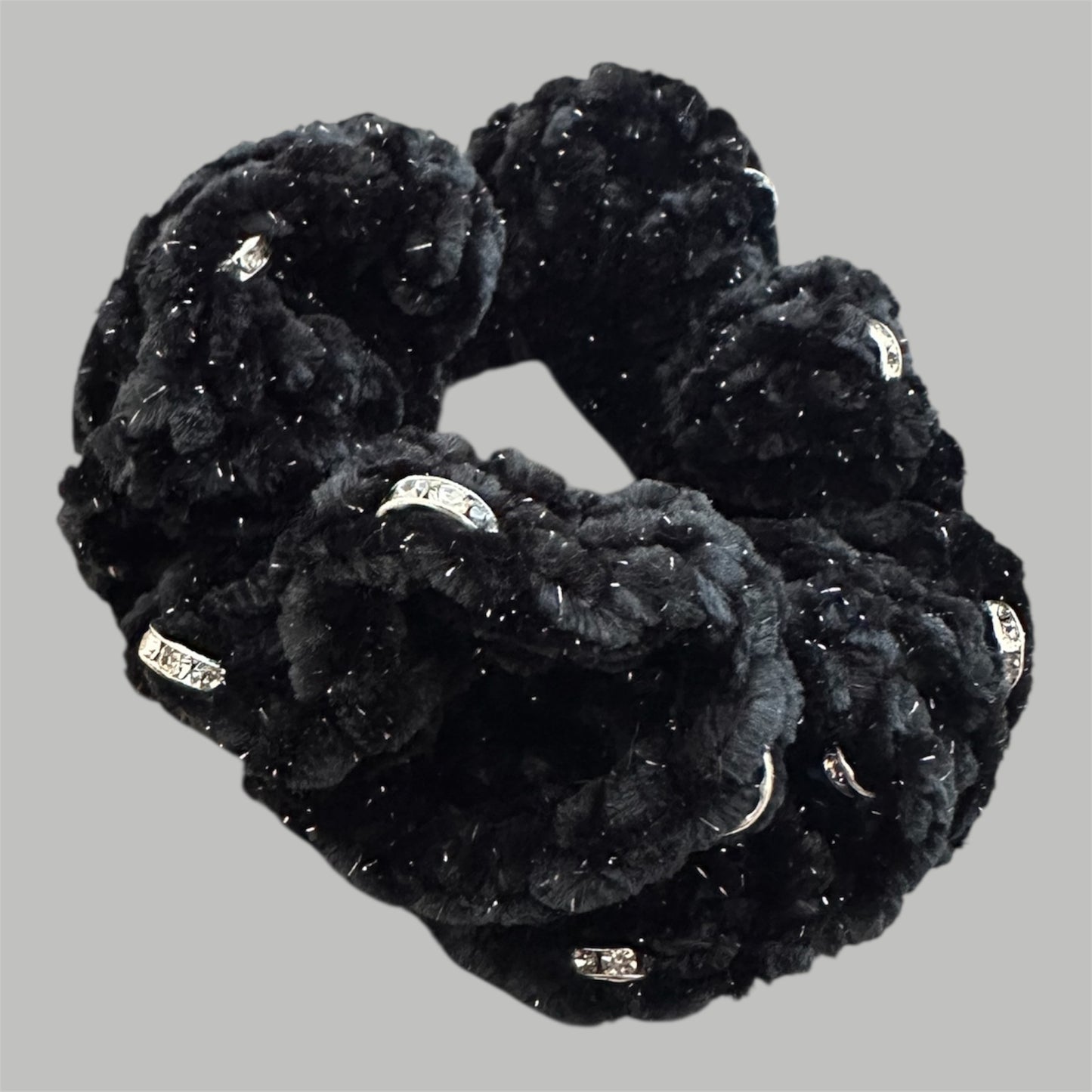 Juicy Couture Licorice Sparkle Scrunchie with Jewels