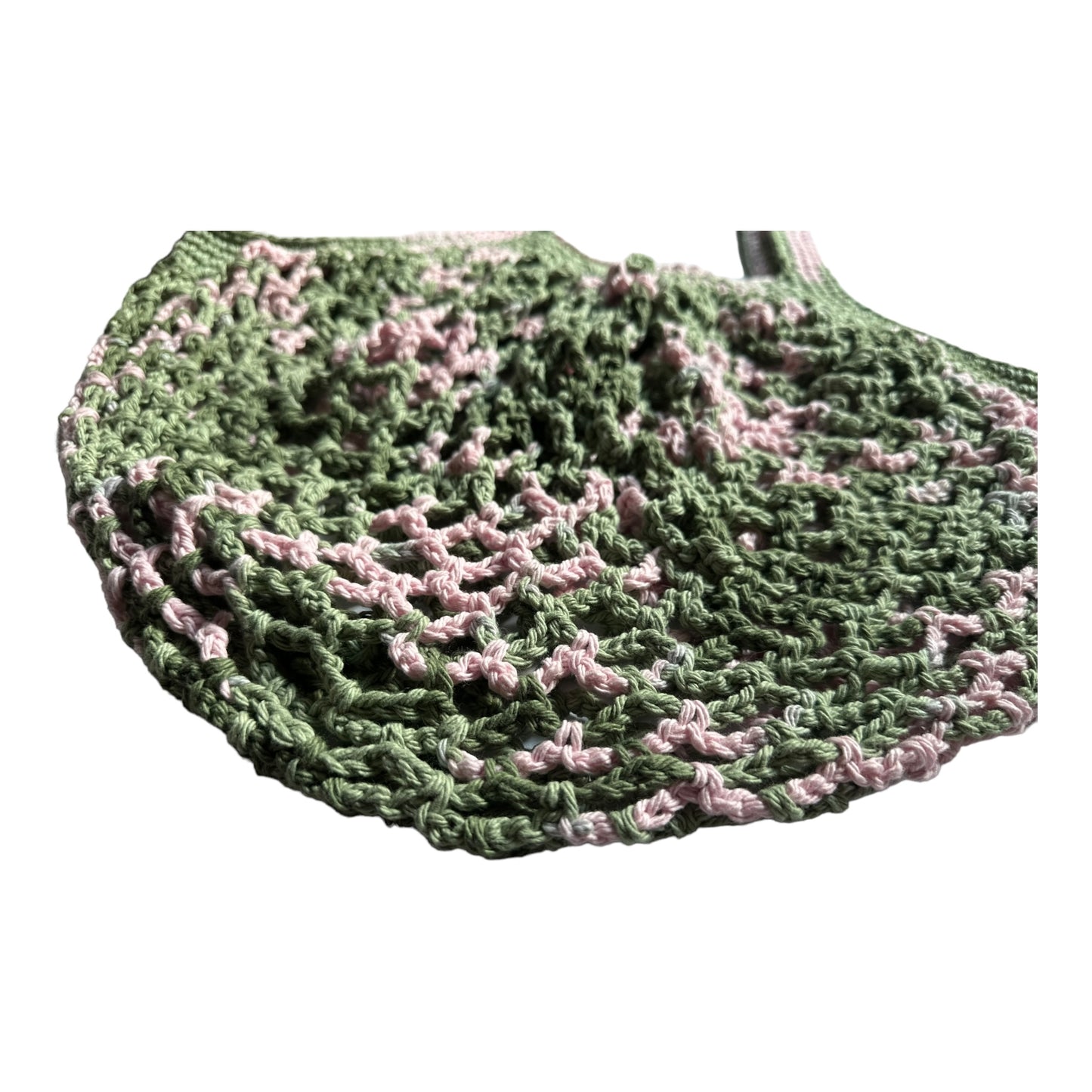 Pink and Green Camo Mesh Market Bag