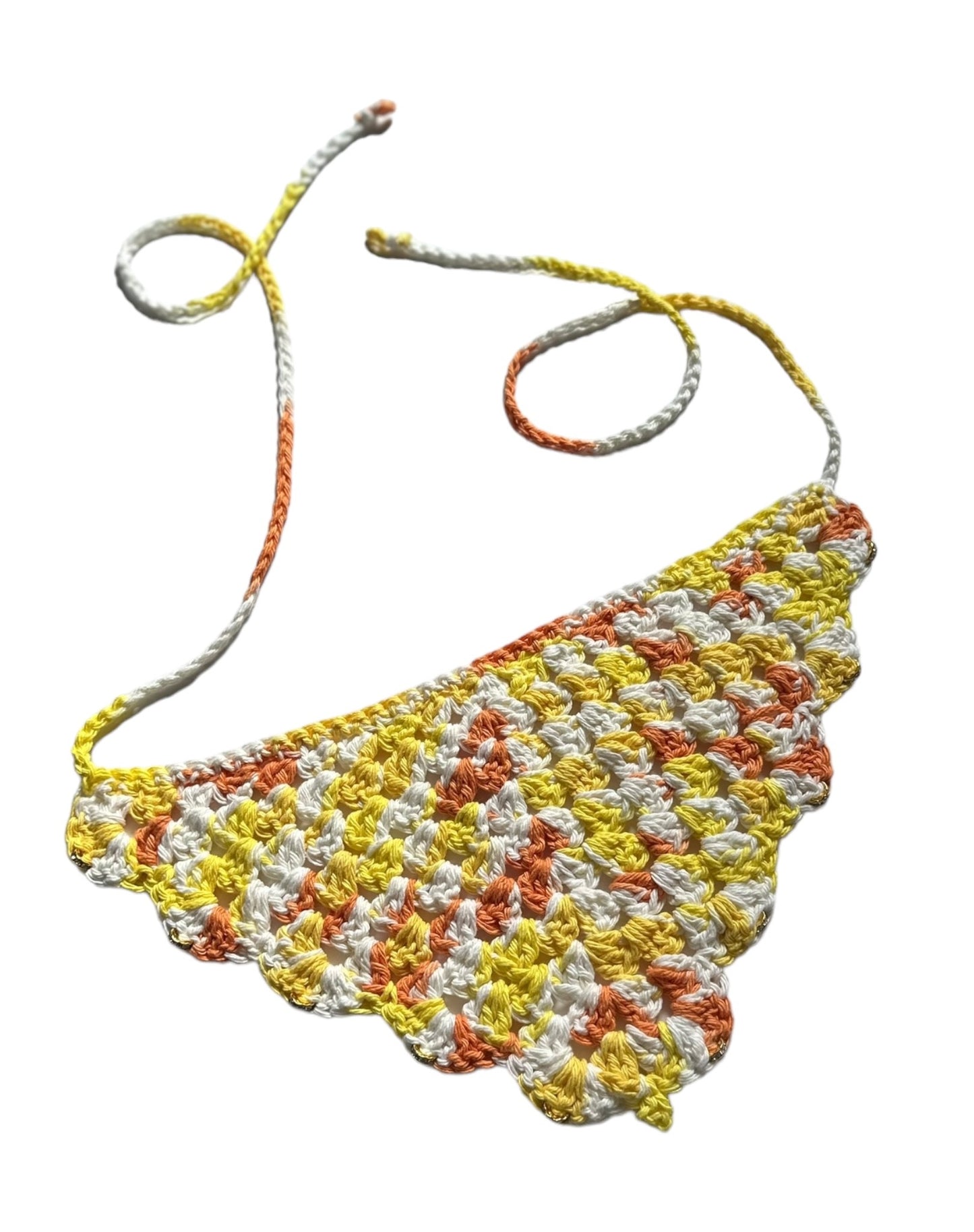 Sunflower Picot Bandana with Rhinestones