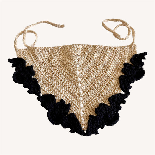 White and Black Batty Bandana