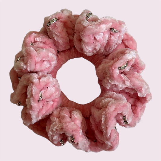 Juicy Couture Soft Glow Scrunchie with Jewels
