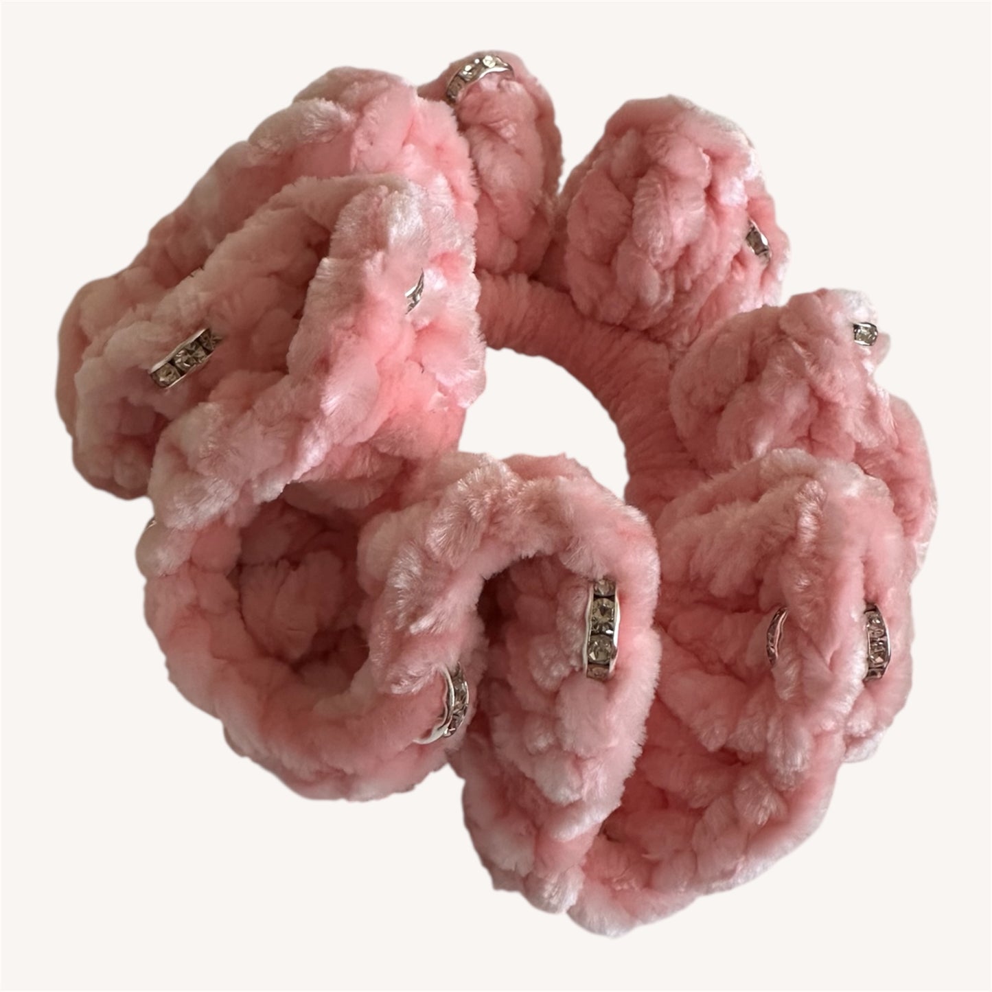 Juicy Couture Soft Glow Scrunchie with Jewels